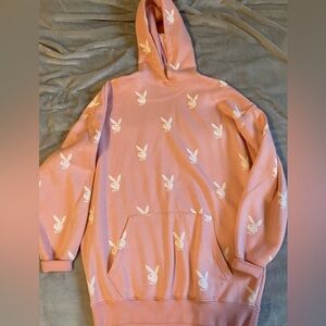 Playboy/misguided pink sweater dress